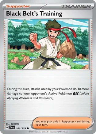 Black Belt's Training (144/159) [Scarlet & Violet: Journey Together] Reverse Holofoil