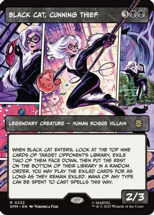 Black Cat, Cunning Thief (Borderless)  [Marvel's Spider-Man] Foil