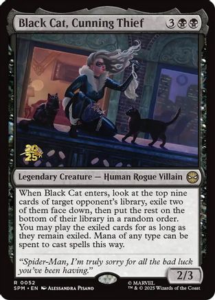 Black Cat, Cunning Thief  [Prerelease Cards] Foil