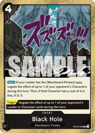 Black Hole (Pirate Foil) (OP09-098) - [Premium Booster -The Best- Vol. 2] Foil
