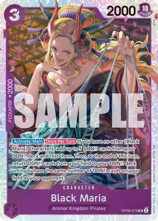 Black Maria (Reprint) (OP08-074) - [Premium Booster -The Best- Vol. 2] Foil