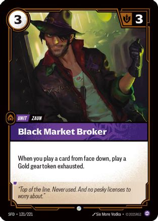 Black Market Broker (121/221) - Riftbound - [Spiritforged] Foil