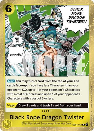 Black Rope Dragon Twister (EB04-059) - [Adventure on Kami's Island] Foil