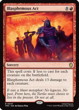 Blasphemous Act  [Commander: Teenage Mutant Ninja Turtles] Foil