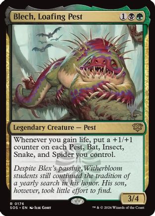 Blech, Loafing Pest  [Promo Pack: Secrets of Strixhaven] Foil