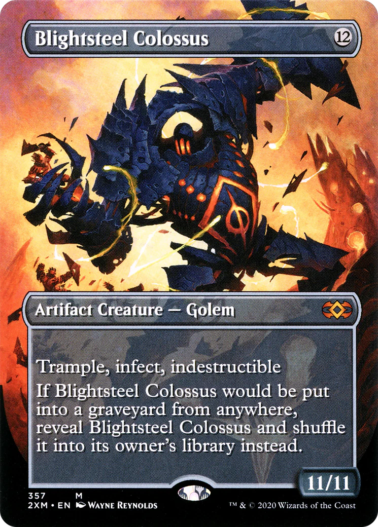 Blightsteel Colossus  [Double Masters] (Borderless) Foil