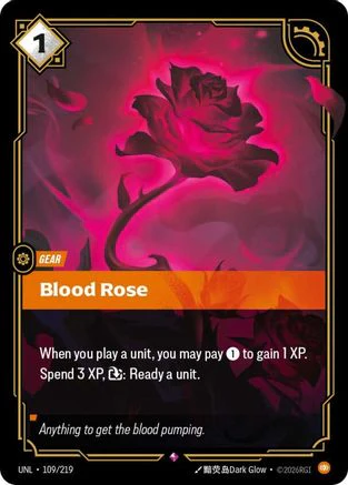 Blood Rose (109/219) - Riftbound - [Unleashed] Foil