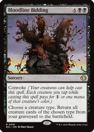 Bloodline Bidding  [Lorwyn Eclipsed] Foil