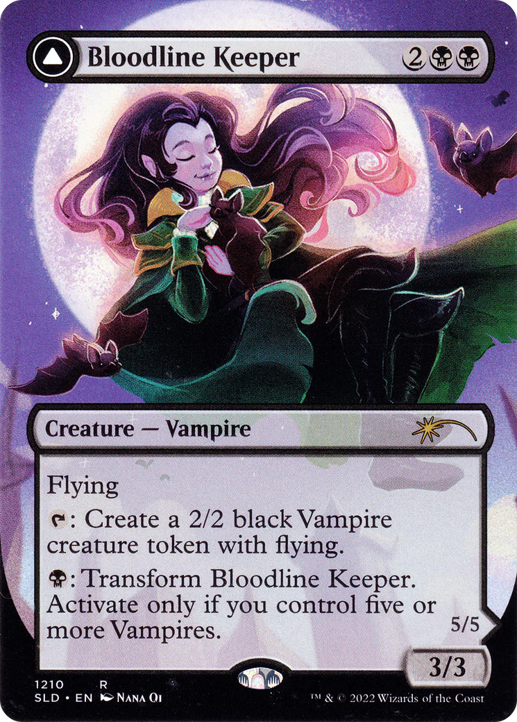 Bloodline Keeper // Lord of Lineage (Display Commander) (Borderless) [Secret Lair: From Cute to Brute] - Image 3