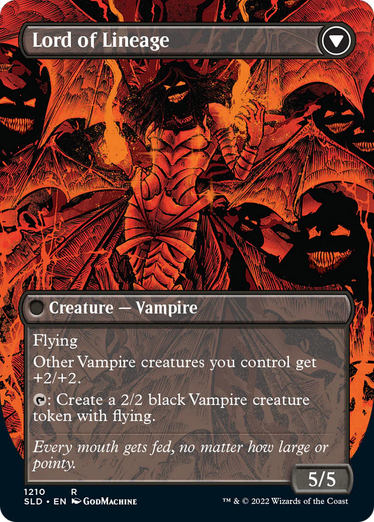 Bloodline Keeper // Lord of Lineage (Display Commander) (Borderless) [Secret Lair: From Cute to Brute] Foil - Image 2