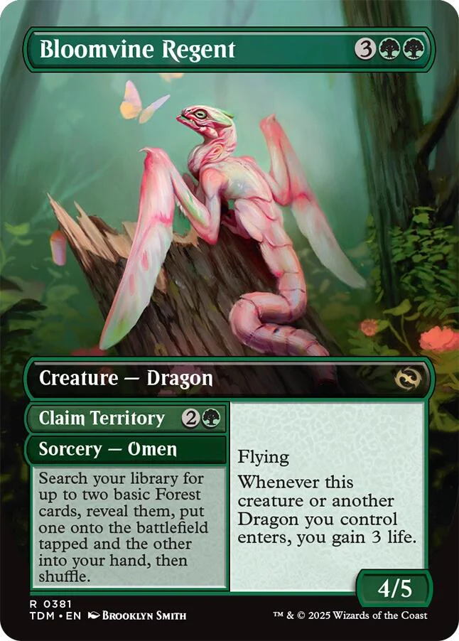 Bloomvine Regent (Borderless) [Tarkir: Dragonstorm] Foil - Image 2