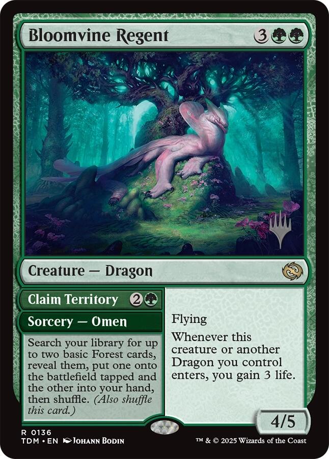 Bloomvine Regent [Tarkir: Dragonstorm Promos] Foil