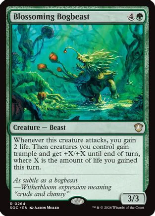 Blossoming Bogbeast  [Commander: Secrets of Strixhaven]