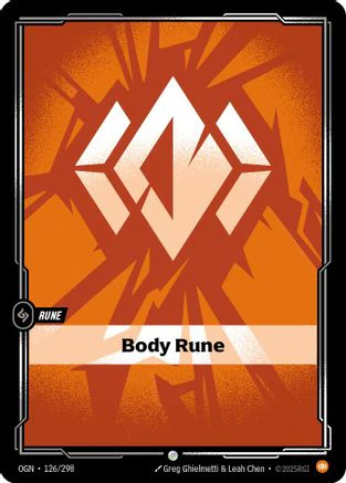 Body Rune (126/298) - Riftbound - [Origins] Foil