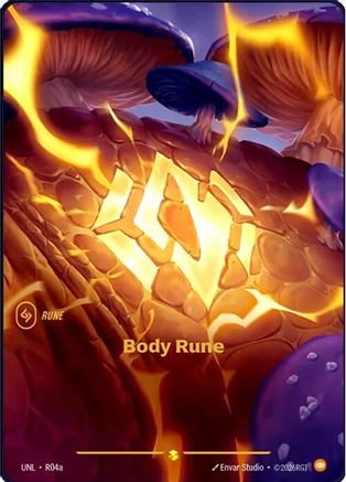 Body Rune (Alternate Art) (R04a) - Riftbound - [Unleashed] Foil