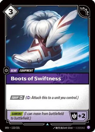 Boots of Swiftness (133/221) - Riftbound - [Spiritforged] Foil
