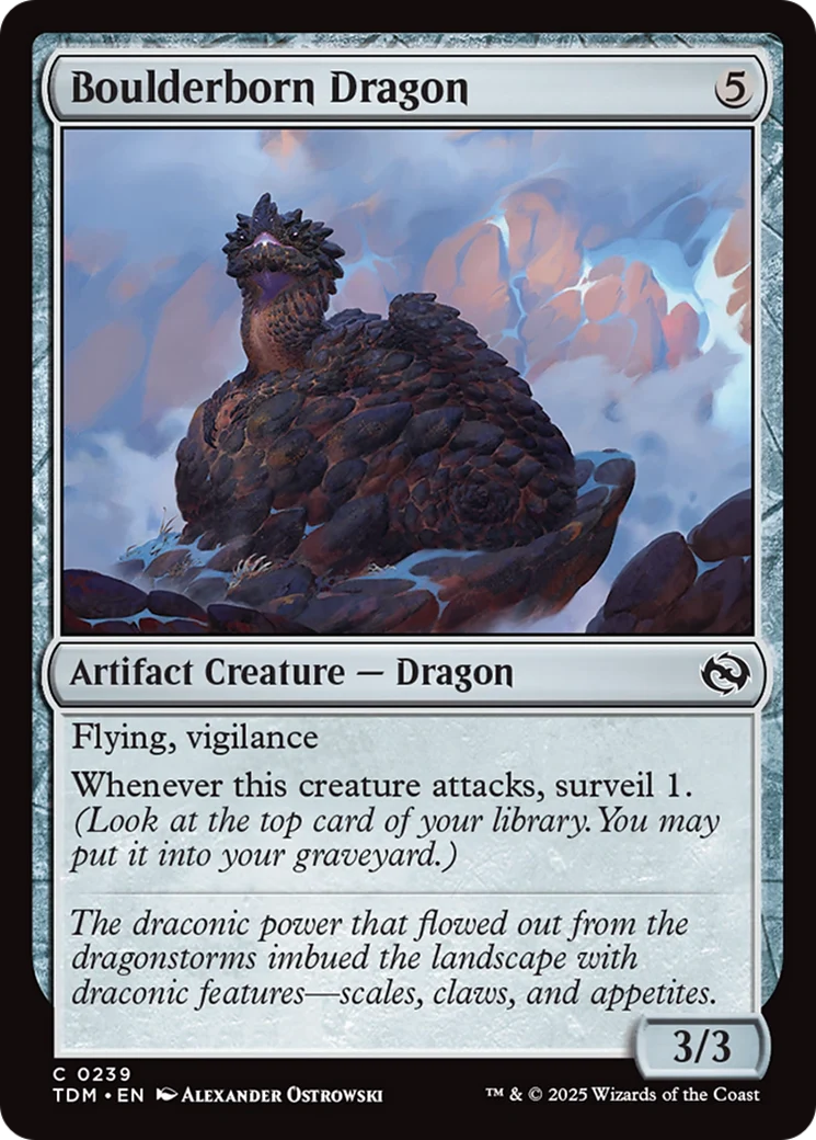Boulderborn Dragon [Tarkir: Dragonstorm] Foil