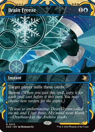 Brain Freeze  [Secrets of Strixhaven: Mystical Archive] Foil