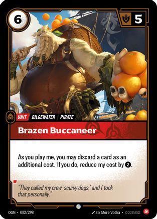 Brazen Buccaneer (002/298) - Riftbound - [Origins]