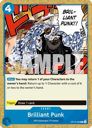 Brilliant Punk (OP13-059) - [Carrying On His Will: 3rd Anniversary Tournament Cards]