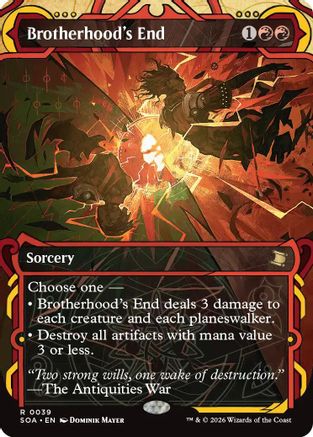 Brotherhood's End  [Secrets of Strixhaven: Mystical Archive] Foil