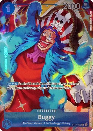 Buggy (Seven Warlords of the Sea Binder Set) (ST17-003) - [One Piece Promotion Cards] Foil