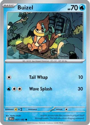 Buizel (057/182) [Scarlet & Violet: Destined Rivals] Reverse Holofoil