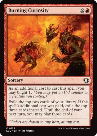 Burning Curiosity  [Lorwyn Eclipsed] Foil
