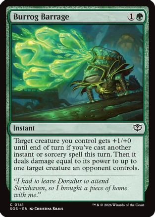 Burrog Barrage  [Secrets of Strixhaven] Foil