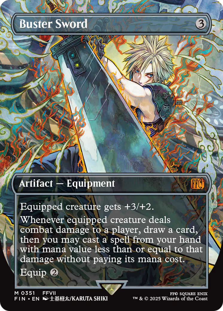 Buster Sword (Borderless) [FINAL FANTASY] Foil