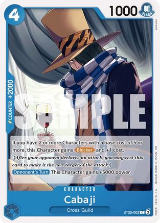 Cabaji (ST25-002) - [Starter Deck 25: BLUE Buggy]
