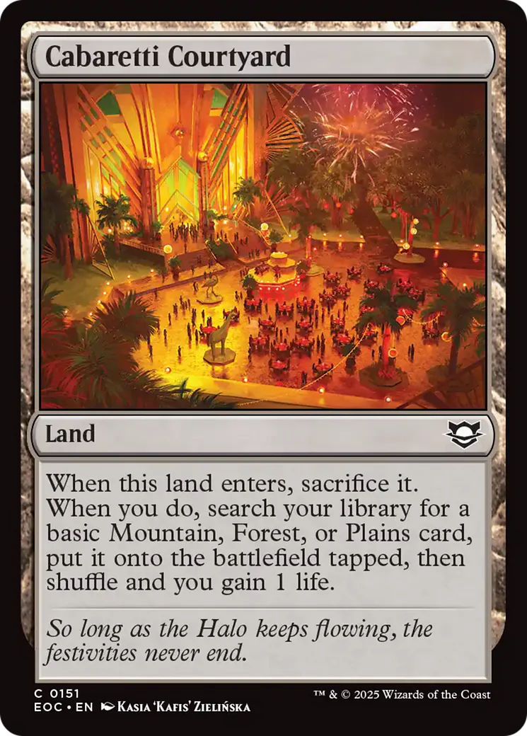 Cabaretti Courtyard [Edge of Eternities Commander]