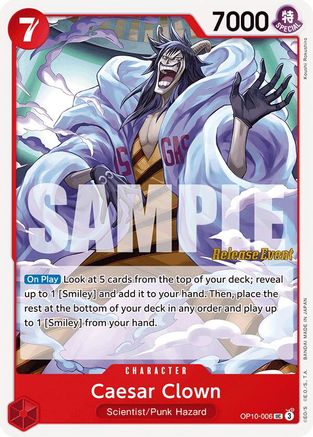 Caesar Clown (006) (OP10-006) - [Royal Blood Release Event Cards]