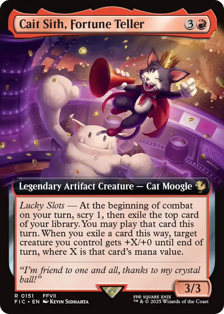 Cait Sith, Fortune Teller (Extended Art) [FINAL FANTASY Commander] Foil
