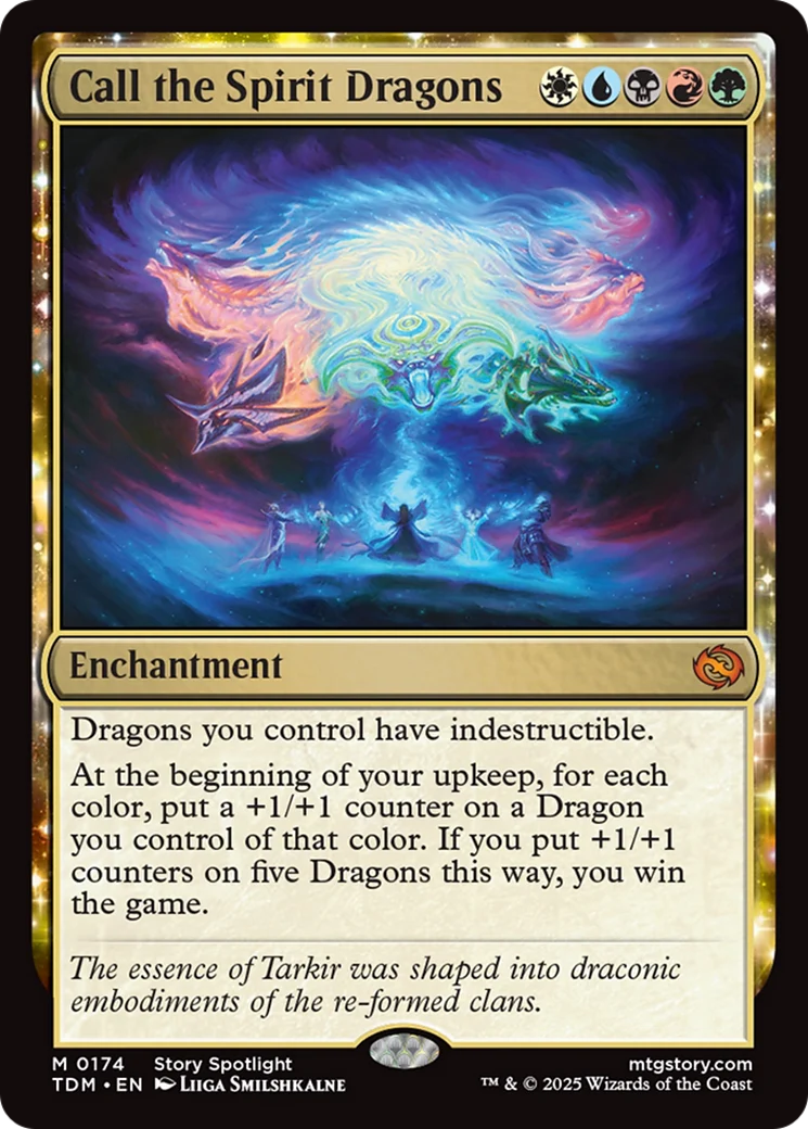 Call the Spirit Dragons [Tarkir: Dragonstorm] Foil