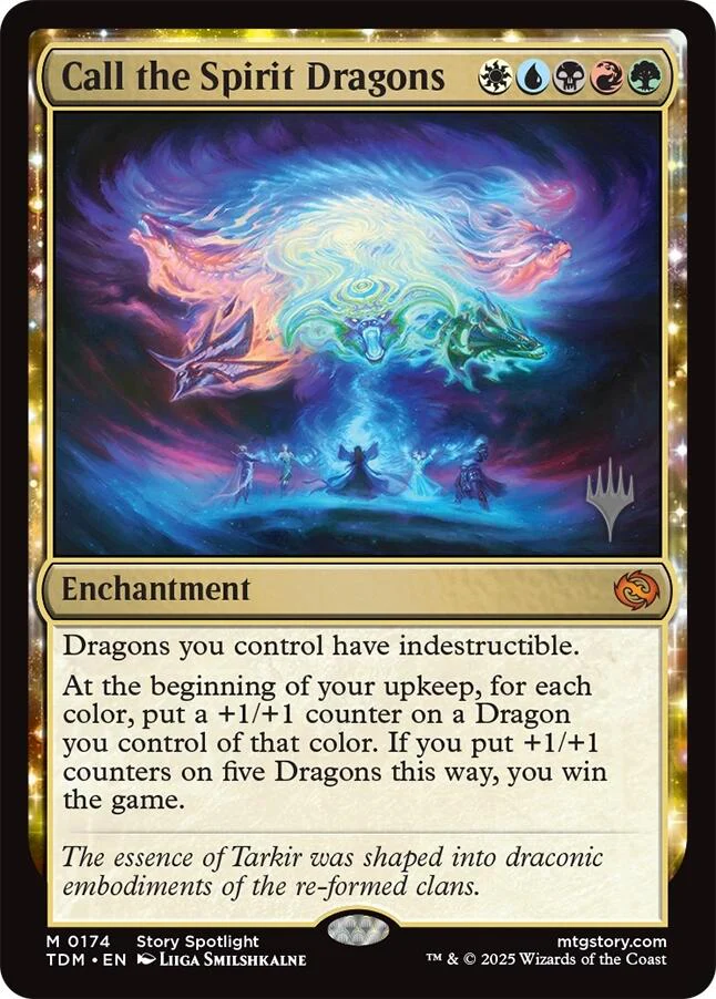 Call the Spirit Dragons [Tarkir: Dragonstorm Promos] Foil