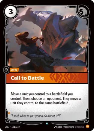 Call to Battle (101/219) - Riftbound - [Unleashed] Foil