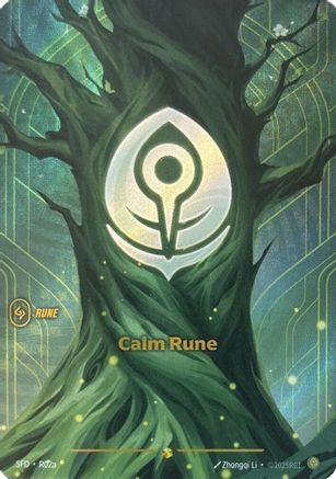 Calm Rune (Alternate Art) (R02a) - Riftbound - [Spiritforged] Foil