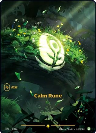 Calm Rune (Alternate Art) (R02a) - Riftbound - [Unleashed] Foil
