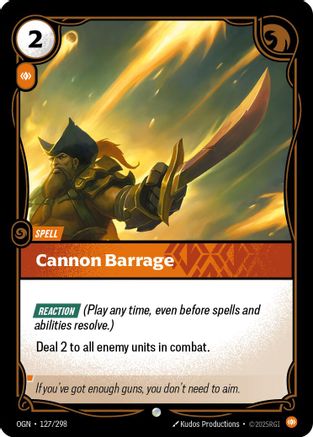 Cannon Barrage (127/298) - Riftbound - [Origins]