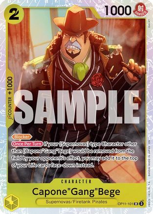Capone"Gang"Bege (101) (OP11-101) - [A Fist of Divine Speed] Foil