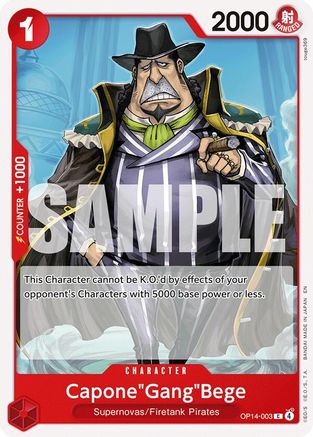 Capone"Gang"Bege (OP14-003) - [The Azure Sea's Seven]