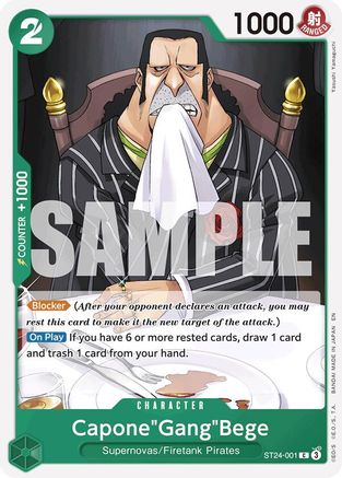 Capone"Gang"Bege (ST24-001) - [Starter Deck 24: GREEN Jewelry Bonney]