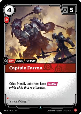 Captain Farron (015/298) - Riftbound - [Origins] Foil