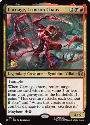 Carnage, Crimson Chaos  [Prerelease Cards] Foil