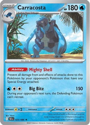 Carracosta 026/086  - Holofoil SV Black Bolt - Rare