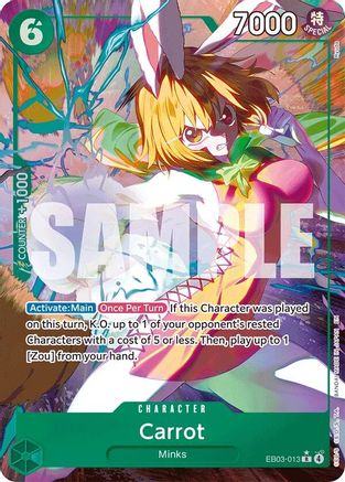 Carrot (Alternate Art) (EB03-013) - [Extra Booster: One Piece Heroines Edition] Foil