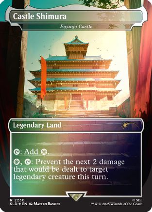 Castle Shimura - Eiganjo Castle (Rainbow Foil)  [Secret Lair Drop Series] Foil