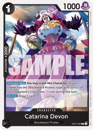 Catarina Devon (ST27-002) - [Starter Deck 27: BLACK Marshall.D.Teach]