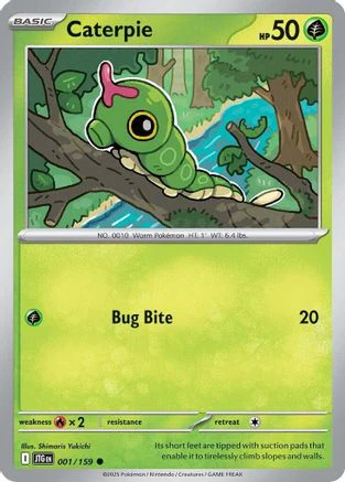 Caterpie (001/159) [Scarlet & Violet: Journey Together] Reverse Holofoil